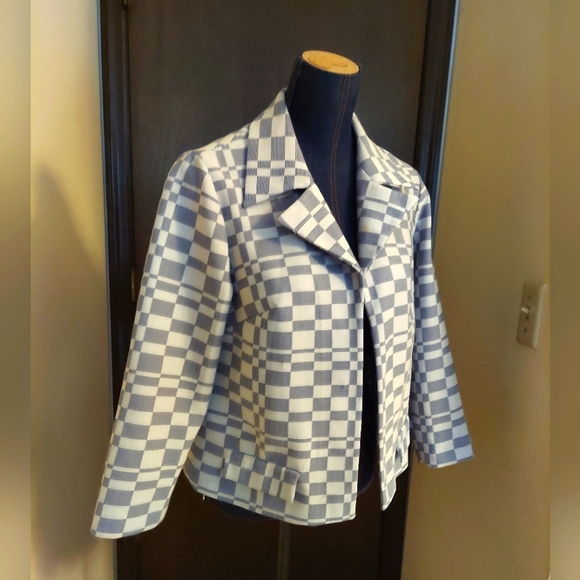 Vintage Retro Geometric Amy Adams Knits Jacket, 16A - Picture 1 of 11